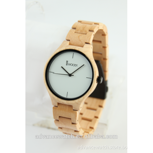 Wholesale simple men wood watch, Custom Logo wristwatch men, natural wood watch with high quality watch wood